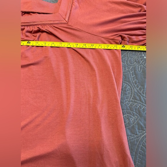 Sonoma Maternity Mauve Jewel Square Neck Top NWT Size XL Maternity - Picture 5 of 10